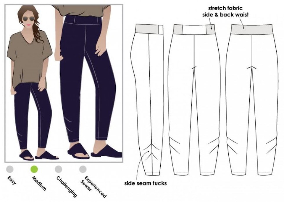 image 1 of Style Arc Daphne Pants Paper Sewing Pattern – Women’s Trousers, UK Sizes 4–16, Intermediate