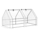 image 1 of Outsunny Mini Small Greenhouse with Steel Frame & PE Cover & Window