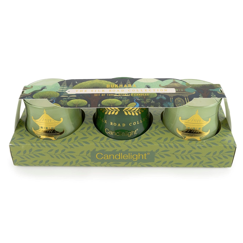 image 1 of The Silk Road Collection Bukhara Set of 3 Candles