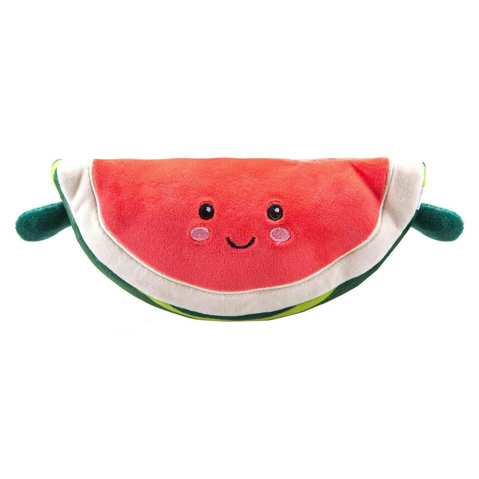 image 1 of Watermelon Soft Toy Food Themed Cute Plush Cuddly Soft Fluffy 16cm Red