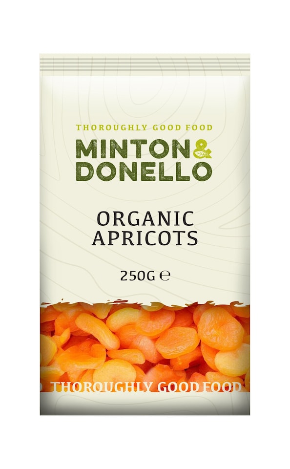 image 1 of Minton & Donello Organic Apricots 6 x 250g