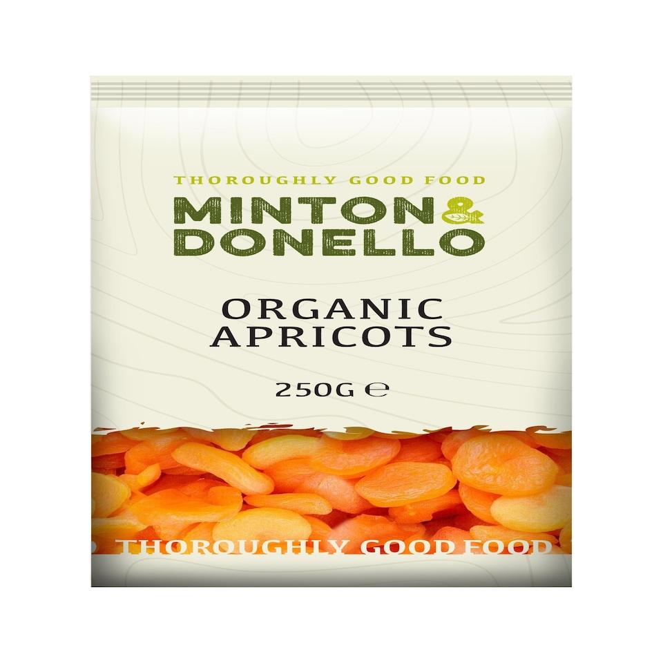 image 1 of Minton & Donello Organic Apricots 6 x 250g
