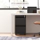 image 8 of Vinsetto 2-Drawer Mobile Filing Cabinet, Steel Lockable File Cabinet for Letter, A4 and Legal Size, Pre-Assembled Body, Black