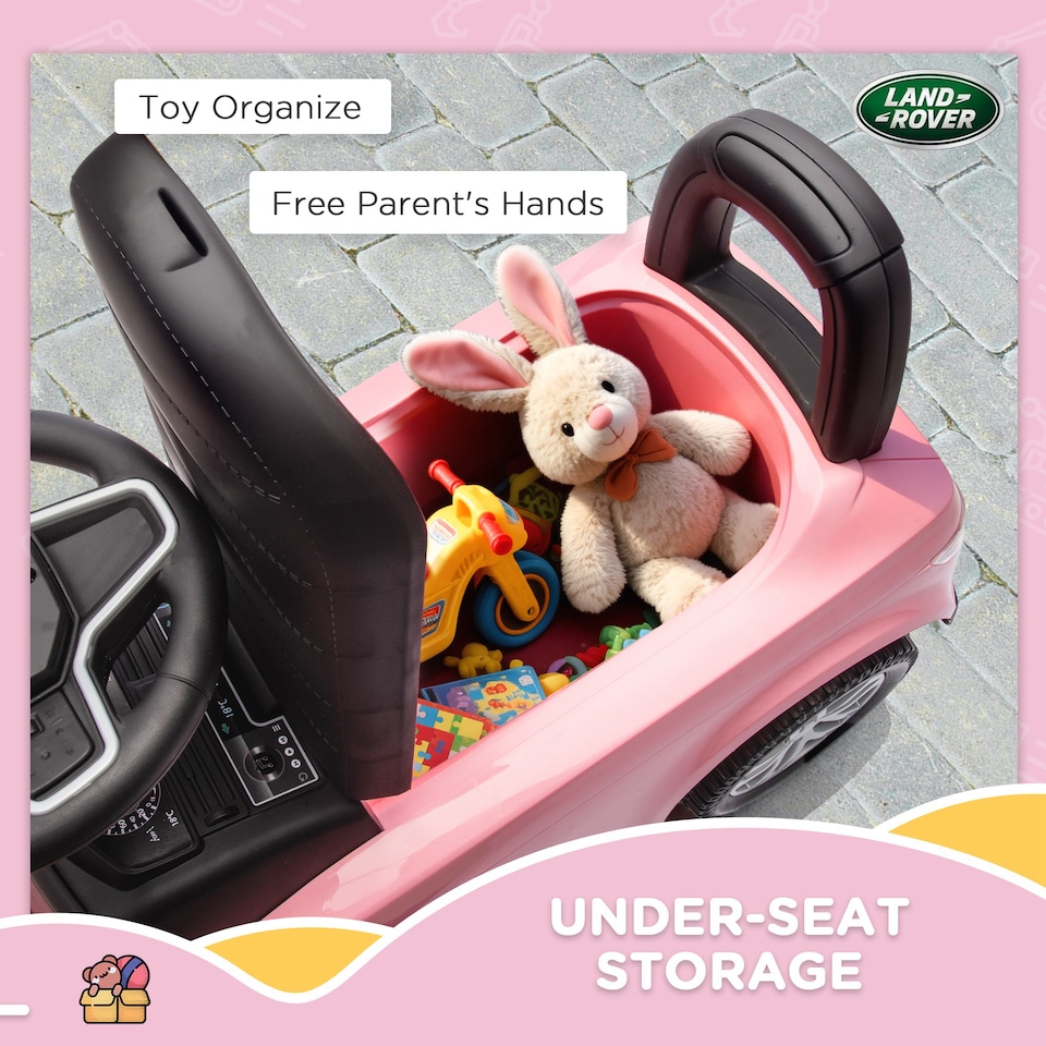 image 1 of AIYAPLAY Land Rover Licensed Ride on Car for Toddlers 18-36 Months, Pink