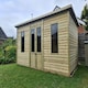 image 1 of 8 X 6 BAKEWELL SUMMERHOUSE - L243.8 x W182.9 x H243.8 cm Brown