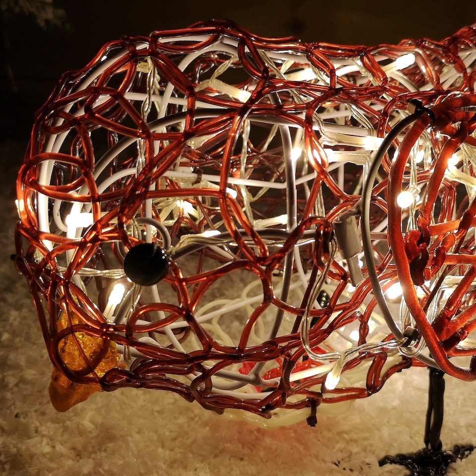 image 1 of 30cm Premier Soft Acrylic Outdoor Lit Christmas Robin with 60 Warm White LEDs