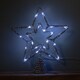 image 4 of 28cm Battery Powered Silver Christmas Star Tree Topper with White Multi-Action LEDs