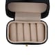 image 4 of Living and Home Compact Portable Mini Ring Holder Case-Black | Black