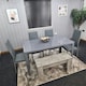 image 10 of Dining Table Set with 4 Chairs, and a Bench Dining Room and Kitchen table set of 4, and Grey Bench Grey