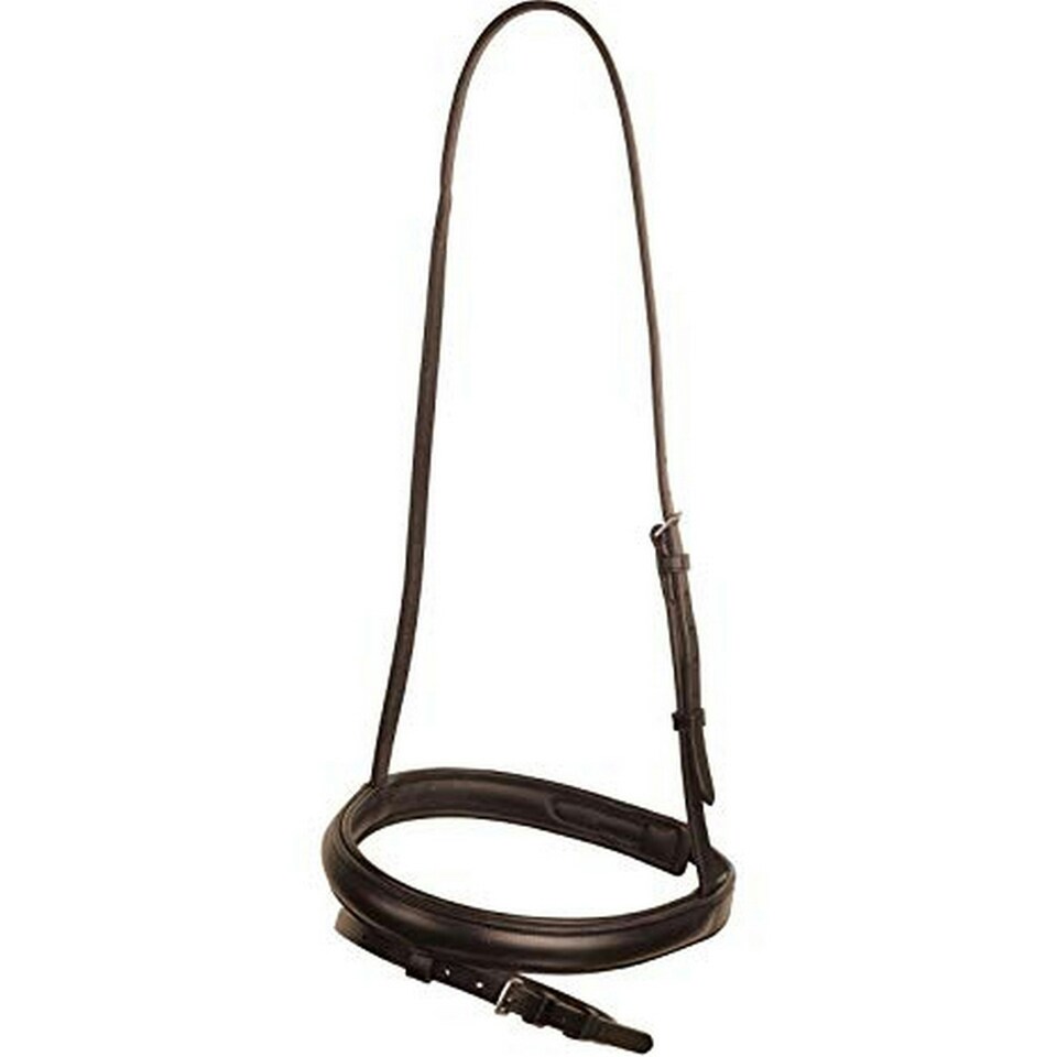 Collegiate Leather Flash Noseband IV - Brown - Full