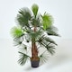 image 1 of Homescapes Green 'Lady Palm' Tree Artificial Rhapis Plant with Pot, 90 cm