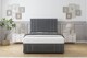 image 2 of Sloomy Kingsley Armour Coniston Divan Bed Base No Drawers With 26 Inch Strutted Headboard & 12 Inch Matching Footboard | Grey | Armour | Small Double | 1