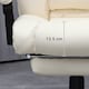 image 8 of Vinsetto Executive Home Office Chair High Back Recliner, with Foot Rest, Cream