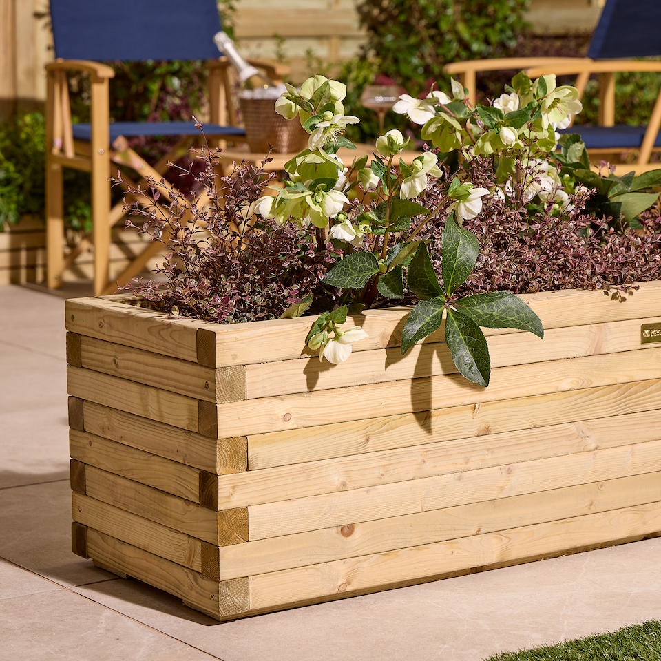 image 1 of Rowlinson Premier Patio Trough Planter 1.5m