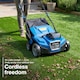 image 9 of Hyundai Cordless Artificial Grass Sweeper Brush 38cm / 15 Inch Battery Powered 40V (2x20V) Brushless, 45L Collection Bag HY40CSW38