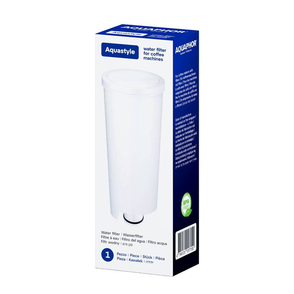 image 1 of AQUAPHOR AquaStyle Replacement Filter for Delonghi Coffee Machine | White | 3