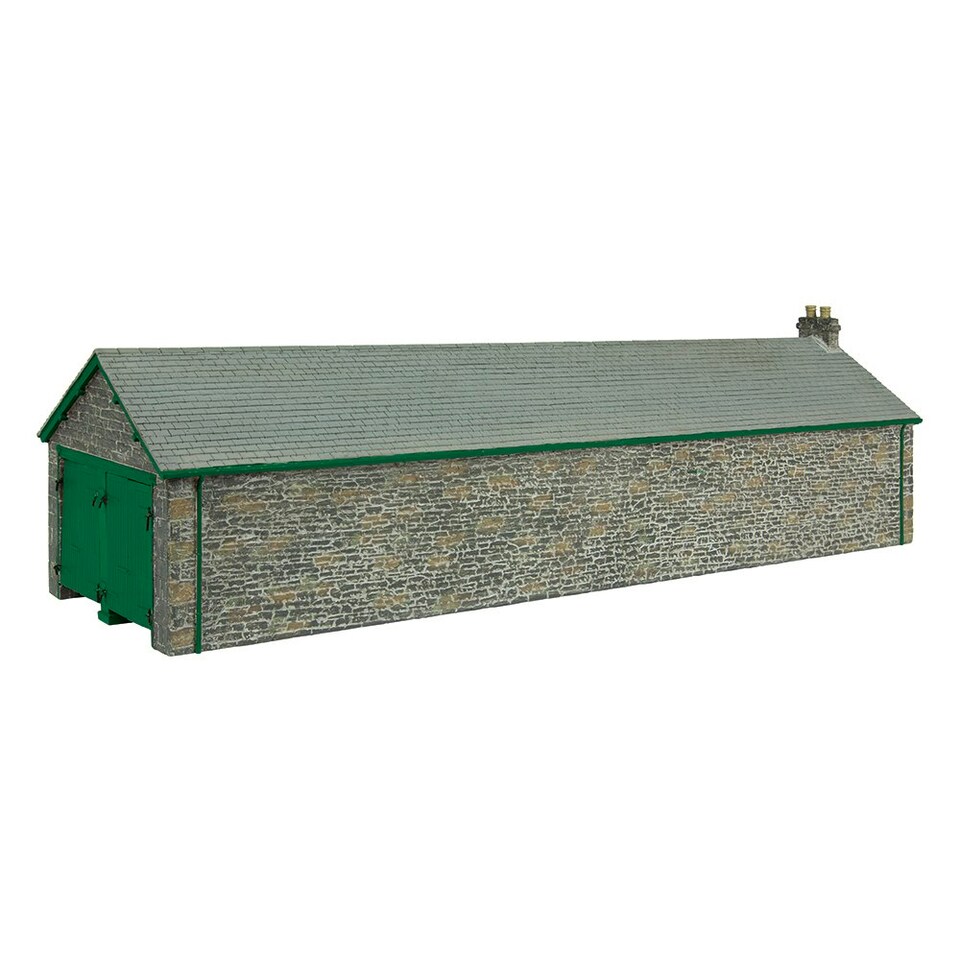 Bachmann Scenecraft Narrow Gauge BL Engine Shed Green (Pre-Built)