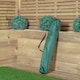 image 3 of Redwood Folding Canvas Camping Armchair - Green