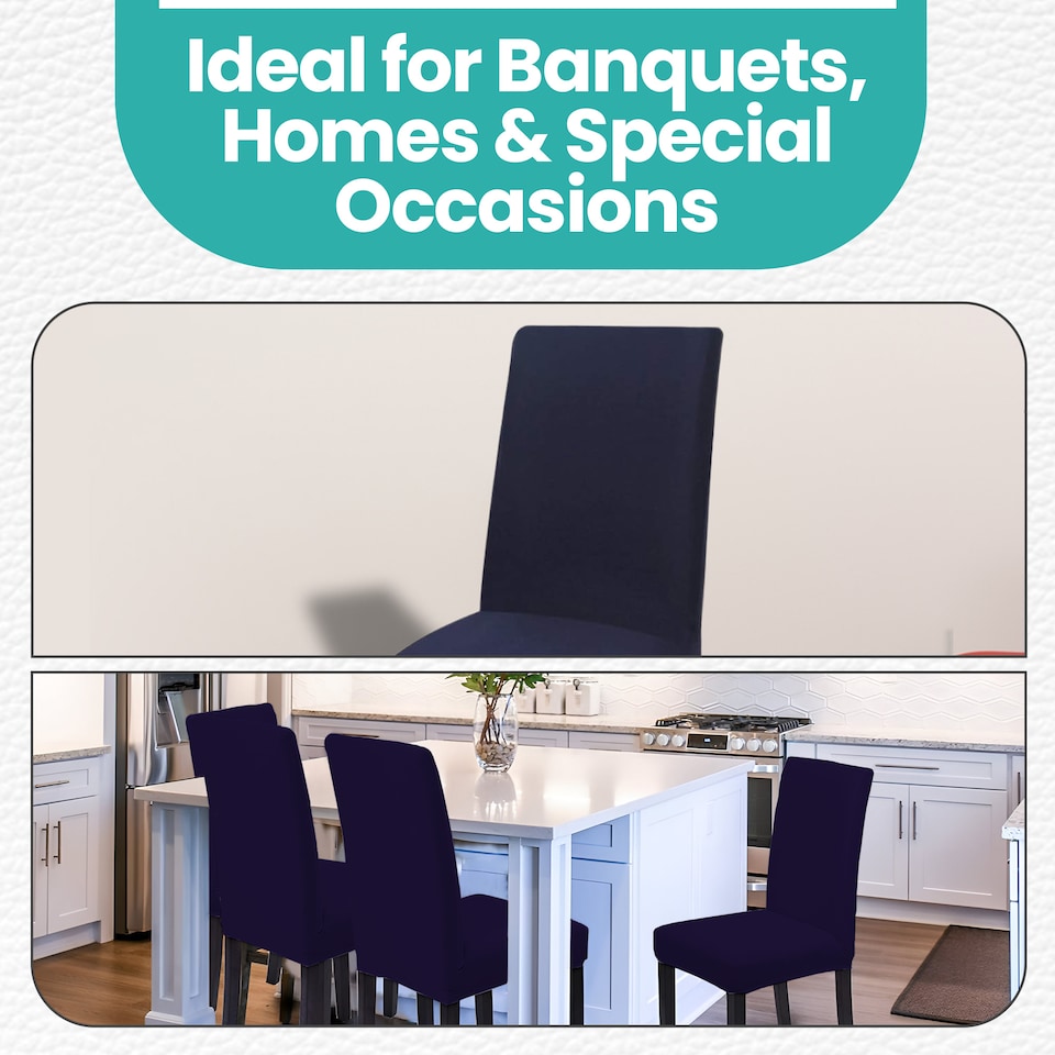 image 1 of High-Back Chair Covers, Spandex Stretch, Universal Protective Slipcover