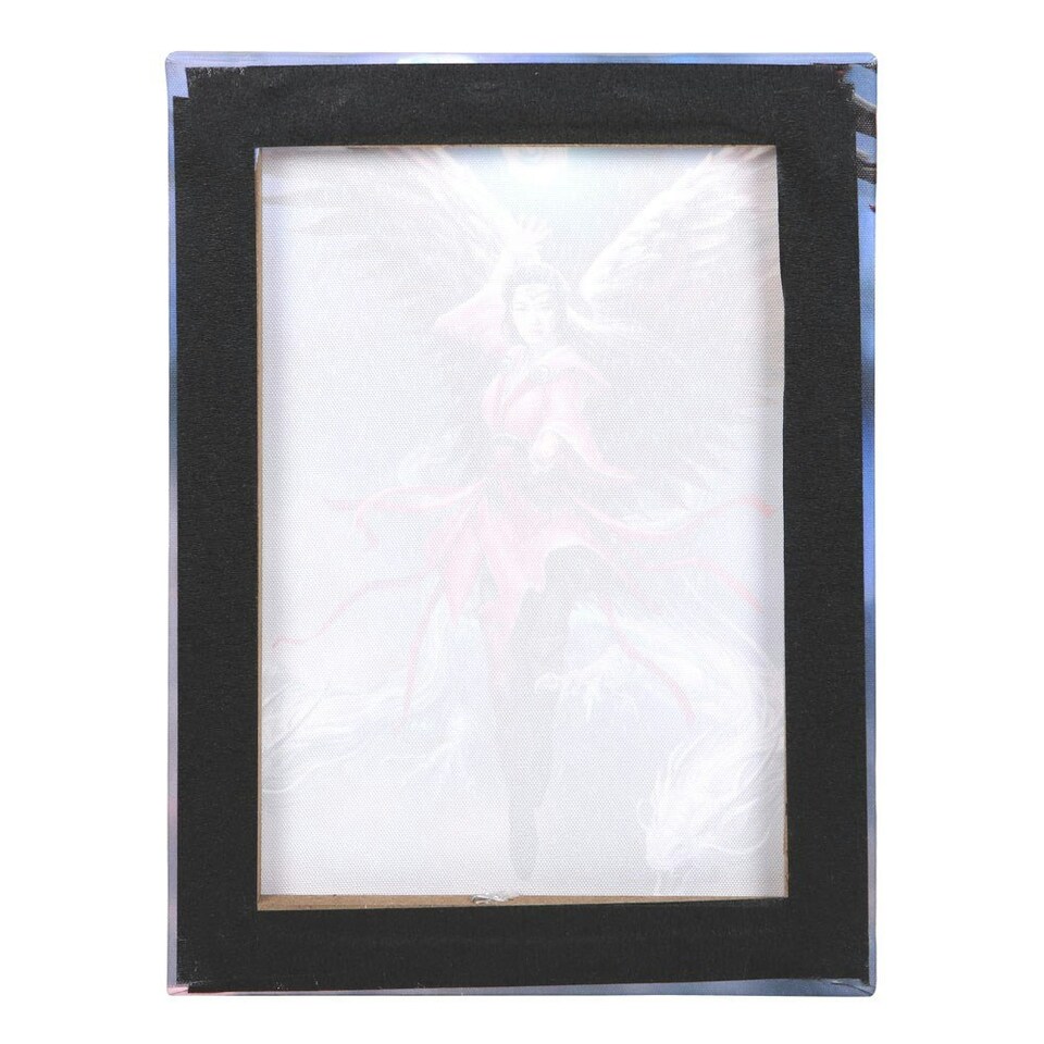 image 1 of Anne Stokes Air Element Sorceress Canvas Plaque - Blue/Red/White - 25cm x 19cm