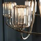 image 5 of Berenice 5 Light Multi Arm Glass Ceiling Pendant Bright Nickel