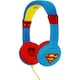 image 1 of Superman Childrens/Kids Logo On-Ear Headphones - Blue/Red/Yellow - One Size