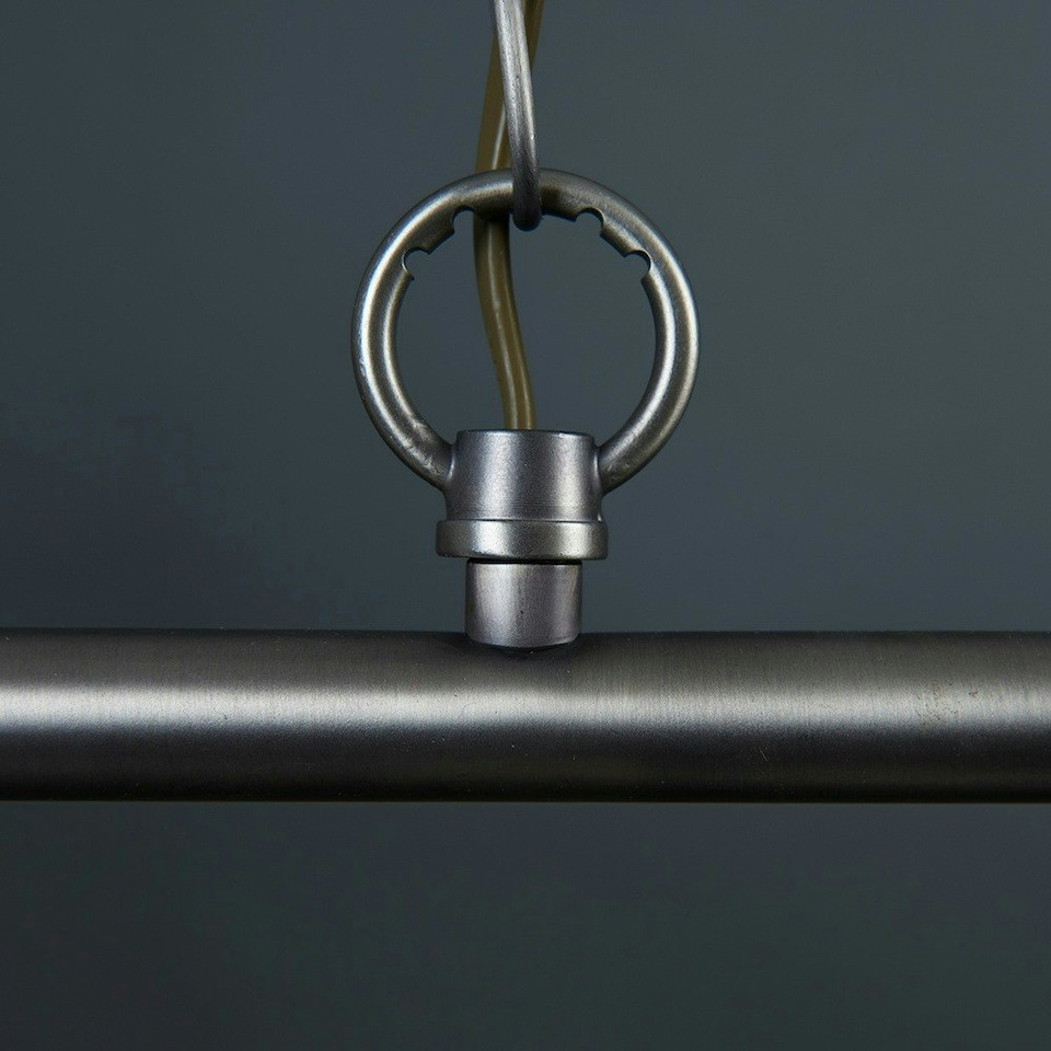 image 1 of ValueLights Corinthia Over Table 3 Way Grey Ceiling Light Low Hanging Pendant | Grey