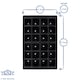 image 3 of Green Blade 24 Cell Seed Trays - Black - Pack of 3 Black