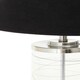 image 4 of Interiors by Premier Glass Cylinder Table Lamp Brown