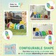 image 5 of AIYAPLAY Kids Play Tunnel for 3-6 Years, Crawl and Climb, Lion Design