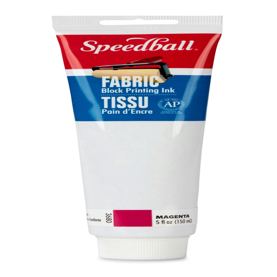 image 1 of Speedball Fabric Block Printing Ink, Magenta, 5oz