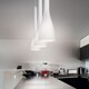 image 2 of Flut 1 Light Large Ceiling Pendant White, E27