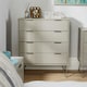 image 3 of Chest of 4 Drawers Clothing Cabinet Storage Organiser Bedroom Furniture | Grey
