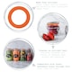 image 2 of Argon Tableware Glass Storage Jar Seals - Medium - Orange - Pack of 6
