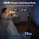 image 5 of HOMCOM 28dB Tower Fan for Bedroom, 26 ft/s Velocity Standing Fan | Black | Black | 30 x 30 x 90.5 cm