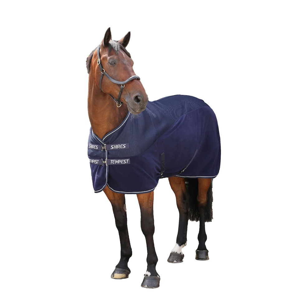 Tempest Original Standard-Neck Air Motion Horse Cooler Rug - Navy - 7´