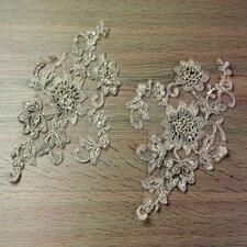 Cappuccino Zara Appliques for Dressmaking - per pack