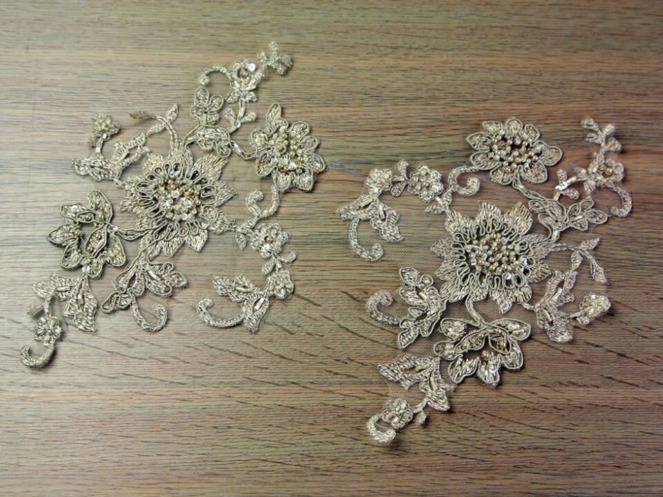 Cappuccino Zara Appliques for Dressmaking - per pack