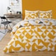 image 4 of OHS Abstract Shapes Reversible Print Soft Duvet Cover Bedding Set, King - Ochre Yellow Yellow | Ochre Yellow | King