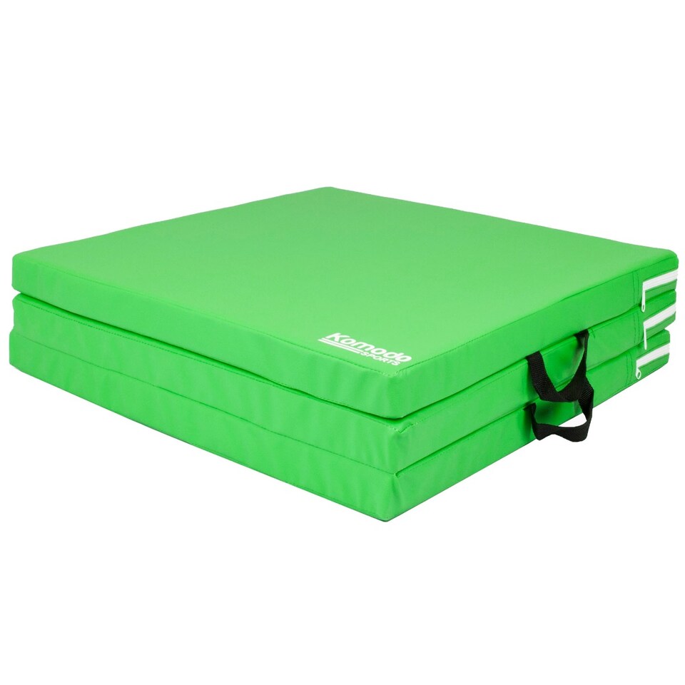 image 1 of Komodo Tri Folding Yoga Mat - Green
