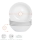 image 2 of Argon Tableware 18cm Classic White Cereal Bowls - Pack of 6 - White Bowls Ramen Bowls Rice Bowls Tableware - Microwave & Dishwasher Safe Bowls White