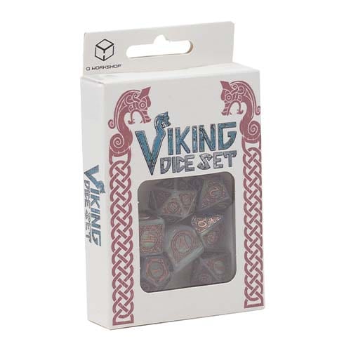 Q-Workshop Viking RPG Dice Set Niflheim - Brand New
