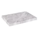 image 1 of Argon Tableware 2x Marble Serving Platters - 30 x 20cm - Rectangular White Marble Natural Serving Dish Cheese Board Savoury Mat | White | White | One Size | 2