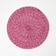 image 2 of Homescapes Pink Handwoven Round Placemats Set of 4 Pink