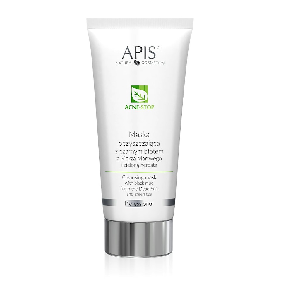 image 1 of Apis Professional Acne Stop Cleansing Mask with Green Tea and Dead Sea Black Mud 200ml