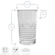 image 3 of Bormioli Rocco Officina 1825 Highball Glasses - 475ml - Pack of 6 | Clear | Clear