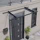 image 3 of Patio Cover Nancy Door Awning Canopy Nancy 2050 Clear - Acrylic - L205.5 x W94 x H14 cm - Grey Grey