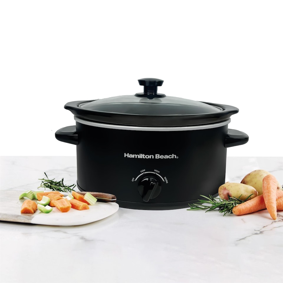 image 1 of Hamilton Beach 'The Comfort Cook' 3.5L Black Slow Cooker
