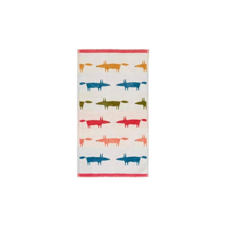 image 1 of Scion Mr Fox Birthday Guest Towel Multi Coloured
