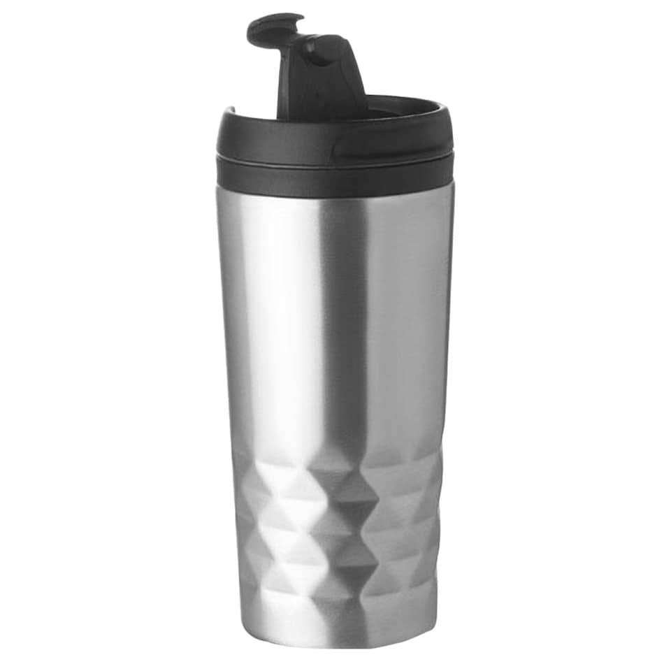image 1 of MidOcean Tampas Double-Walled 280ml Travel Cup - Matt Silver - One Size Multi